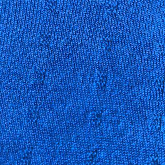 Karl Lagerfeld Royal Blue Sweater W/Beaded Neck - Picture 7 of 7